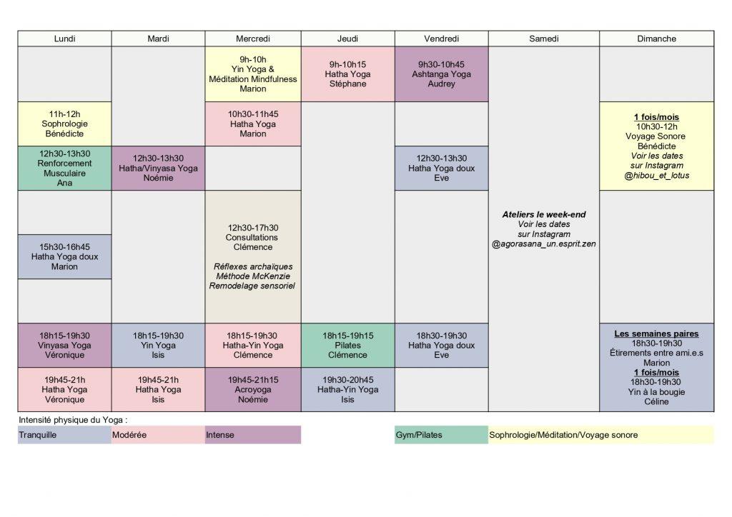 planning Un Esprit Zen Le Cres 2025-2026